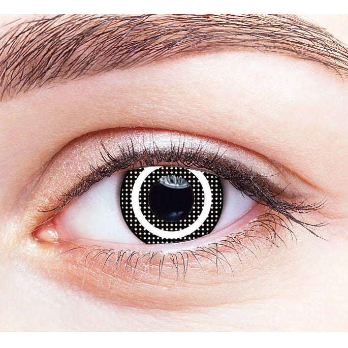 Squad Game Black Circle Contact Lenses
