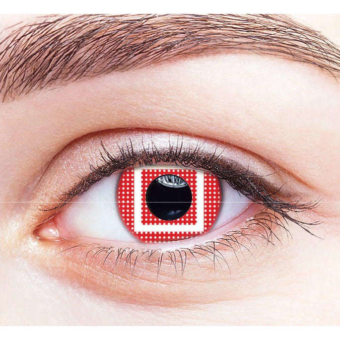 Squad Games Red Square Contact Lenses