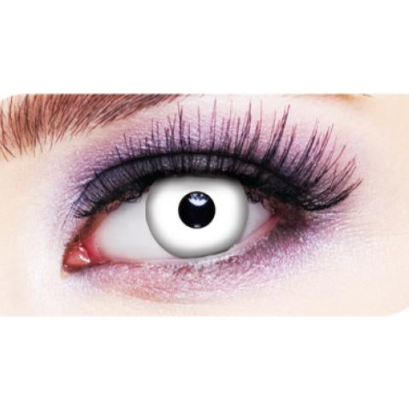 White Out Theatrical Contact Lenses