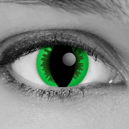 Green Reptile Theatrical Contact Lenses