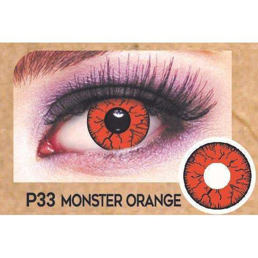 Monster Orange Contact Lenses