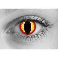 Banshee Yellow and Red Theatrical Contact Lenses