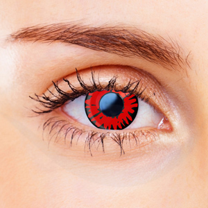 Red Twilight Theatrical Contact Lenses