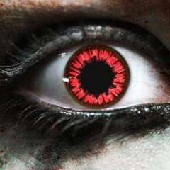 New Moon Red and Black Theatrical Contact Lenses