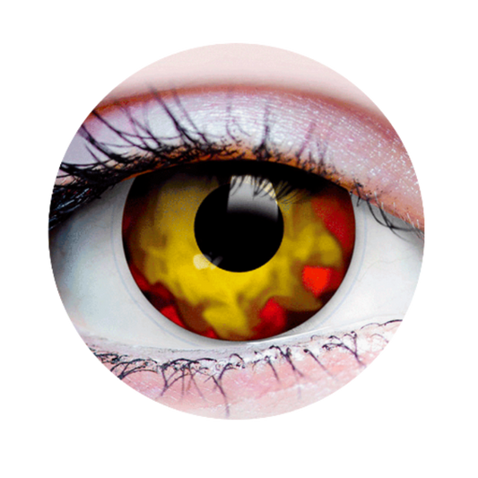 Walking Dead 1 Red and Black Theatrical Contact Lenses