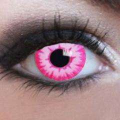Temptress Pink and White Theatrical Contact Lenses