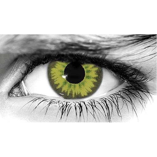 Avatar Yellow and Green Theatrical Contact Lenses